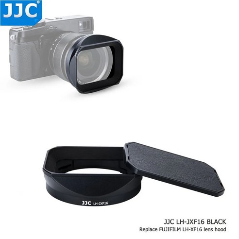 카메라 렌즈후드 호환 JJC 나사 크기 총검 사각형 카메라 렌즈 후드 후지논 XF16mmF1.4R WR용 LH-XF16 대, 한개옵션0