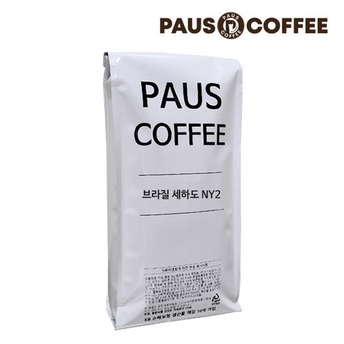 파우스커피 브라질 세하도 NY2 원두커피, 500g, 1개, 홀빈(분쇄안함)