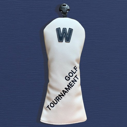 필드 위 스타일을 완성하는 토너먼트 화이트 골프채 커버