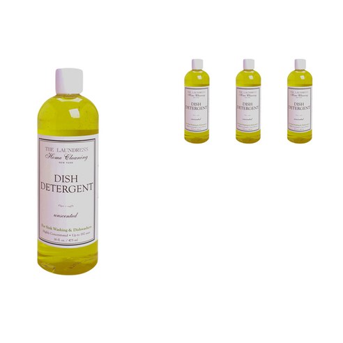 런드레스 그릇 일반주방세제 무향, 4개, 475ml