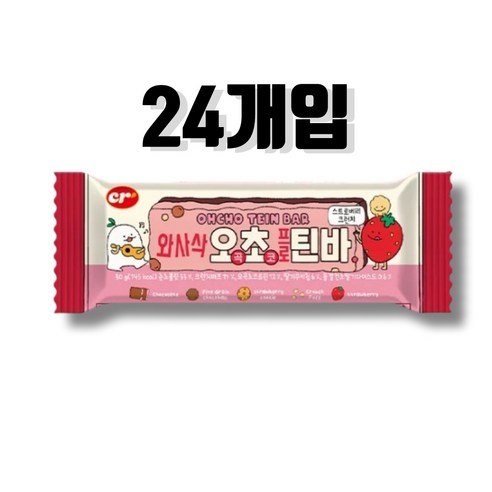 한입쏙 간식 오곡딸기맛 다이어트 단백질바, 24개, 30g