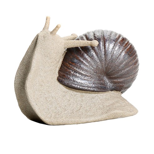ST SHOP 미니 세라믹 작은 달팽이 장식품 분재 마이크로 풍경 홈, 3.8x6.8x4.8cm, 멀티