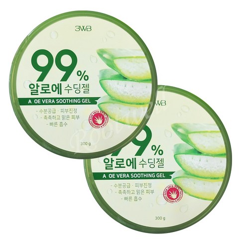 알로에 수딩젤(300g) - 알로에베라잎즙 99% 함유, 300g, 2개