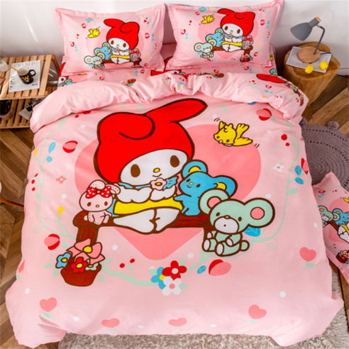 몬테리아 Motria 키티 여자 여동 침구 [세트 공주 스타일 핑크TT0q9m, 11번상품