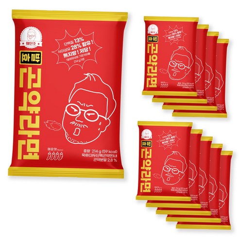 마틴조 발효 곤약 단백 라면 매운맛 214g, 3개