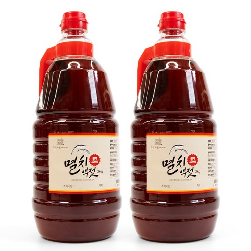 최아미 프리미엄 멸치액젓 국산 100% 원액 까나리액젓 4kg, 2000ml, 2kg, 2개