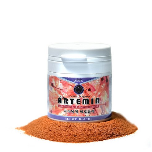 오셔닉 탈각알테미아 30g-구피 열대어 아기물고기 치어먹이 밥/헬로아쿠아 - 치어 사료 | 쿠팡