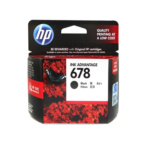 HP 정품잉크 NO.678, CZ107AA 검정, 1개