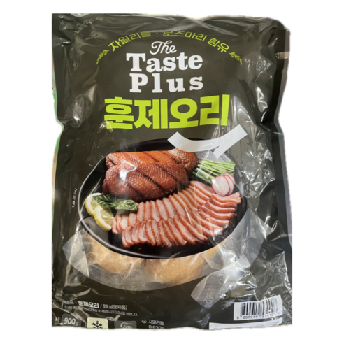 오리훈제 완포 900g*2개 식당용 업소용 대용량 식자재 냉동 훈제오리 [곰소할인마트], 2개, 900g