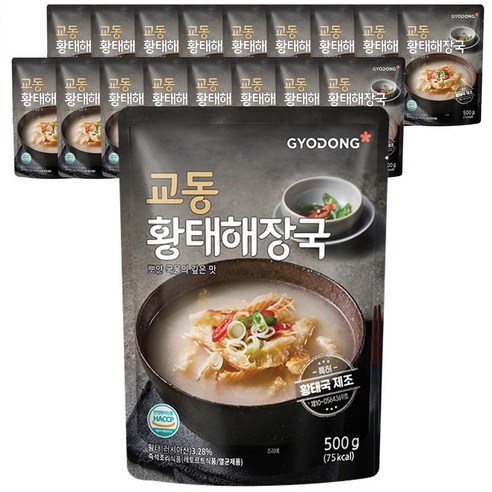교동 황태해장국, 500g, 18개