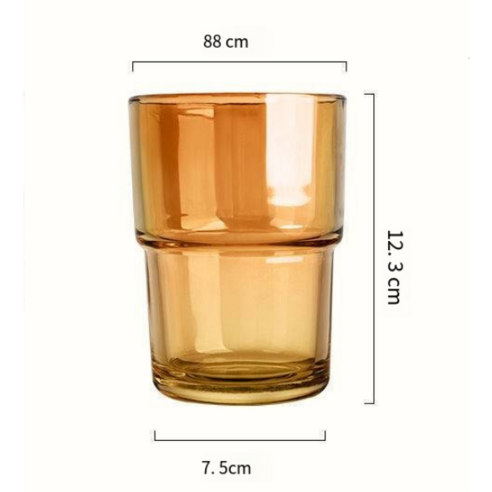 유리 콜드컵 + 빨대뚜껑 + 유리 빨대, 유리 컵(빨대와 뚜껑이 없음), 425ml