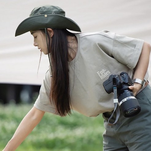 캠핑모자 낚시 아웃도어 등산 버킷햇 사파리 남자 모자 자외선차단 햇빛가리개모자 여자 부니햇 정글모, 진브라운