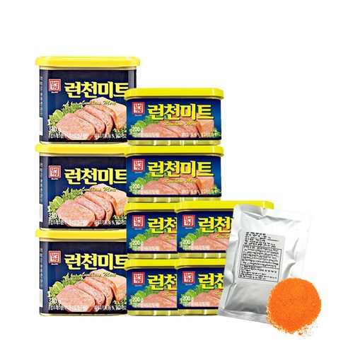 한성 런천미트340g 3입+200g 6입+워킹맘''s 떡볶이소스50g, 한성 런천미트340 3입+200 6입+떡볶이소스50g