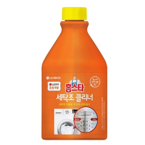 LG 홈스타 세탁기 클리너 450ml 청소세제, 1개