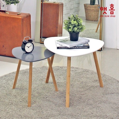 앳홈 솔리드우드 미니테이블 SET, 단품
