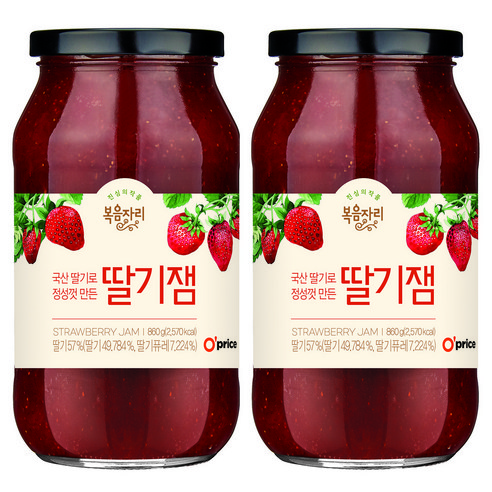 복음자리 딸기잼, 860g, 2개