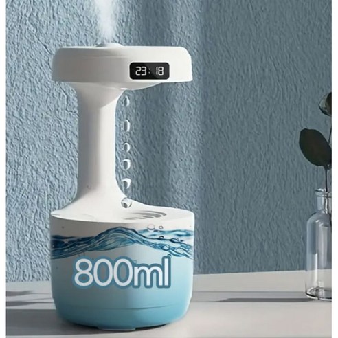 거꾸로 물방울 디자인의 간편 세척 가습기, 촉촉한 겨울을 위한 현명한 선택