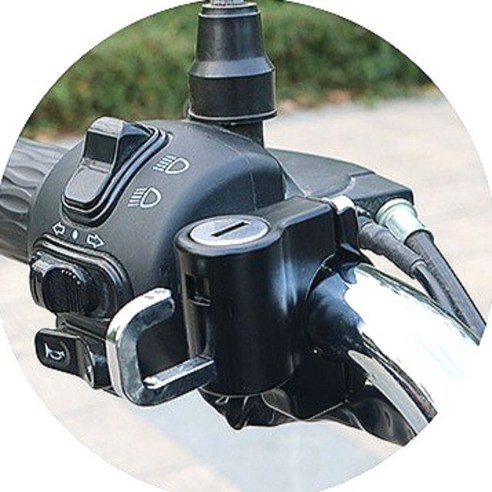 킥보드 오토바이 헬멧 잠금 장치 자물쇠 열쇠형, 1개