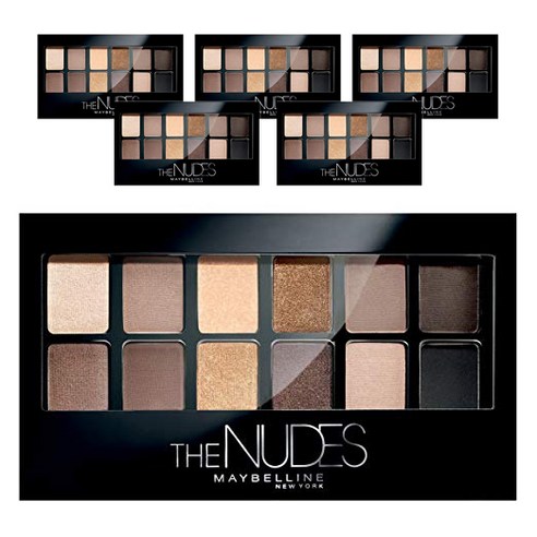 메이블린 엑스퍼트 웨어 아이섀도우 팔레트 9.6g, The nudes, 6개