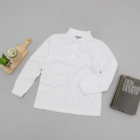모찌 아동 주니어 PK원단 흰색 카라티셔츠 아동복의 대표적인 아이템!