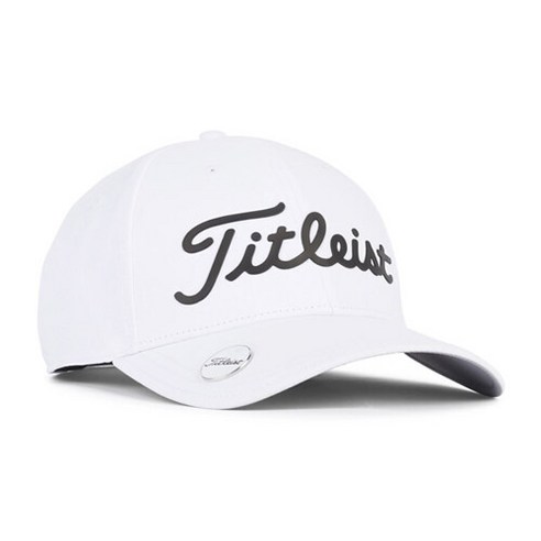 타이틀리스트 퍼포먼스 볼마커 골프 모자 캡, 화이트/FREE