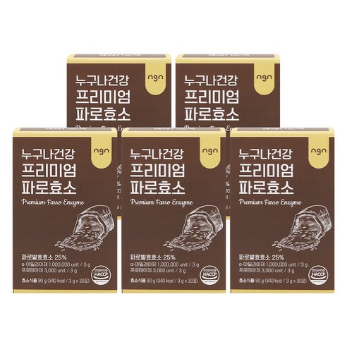 누구나건강 프리미엄 파로효소, 5개, 90g