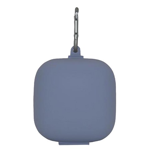 YSSHOP 야외 경량 및 내구성을위한 Powerbeats Pro 및 Carabiner 용 1 피스 실리콘 보호 스킨 커버, 그레이 블루, 80x50mm