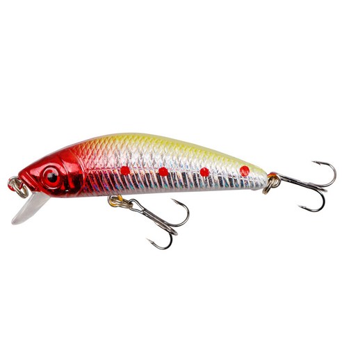 7cm/7.6g 루아 미끼 모방 미끼 다국적 미노 미끼 플라스틱 단단한 미끼 낚시 어구 가짜 미끼 부수 5P, 3