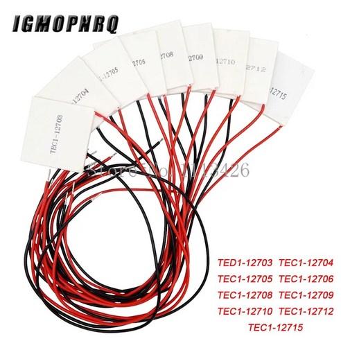 펠티어 소자 펠티에 냉각 열전 40x40mm 12V 요소 모듈, 4.TEC112704