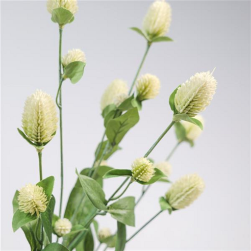 실크플라워 천일홍 조화꽃 가지 68cm 열매가지, White(화이트), 1개