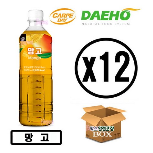 대호 까르페데이 망고 액상 1000ml, 6개, 1L