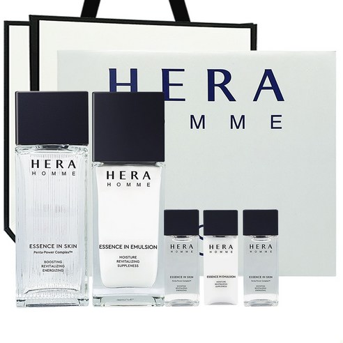 헤라 옴므 기초 세트 스킨125ml 에멀전110ml 스킨20ml 스킨20ml 에멀전20ml 쇼핑백포함, 1세트