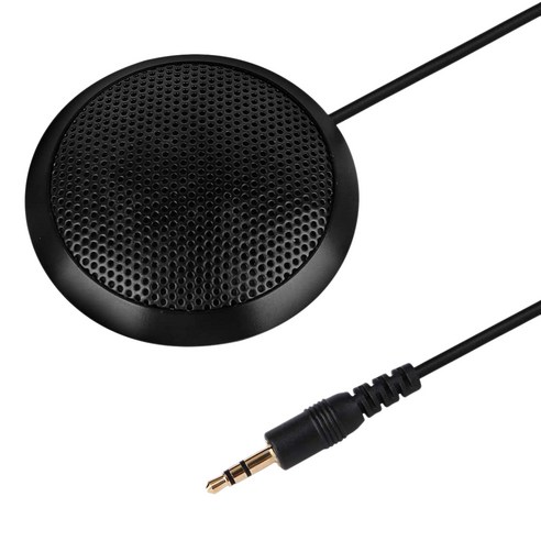 노 브랜드 회의용 마이크 3.5mm 무지향성 콘덴서 스테레오 표면 장착 원격, 마이크로폰