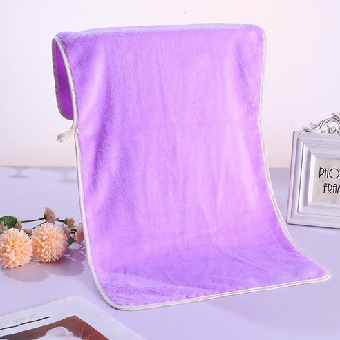 ZZJJC 코랄 타월 극세사 타월 드라이물수건, 75*35cm 【카드지], 무지 포변자색