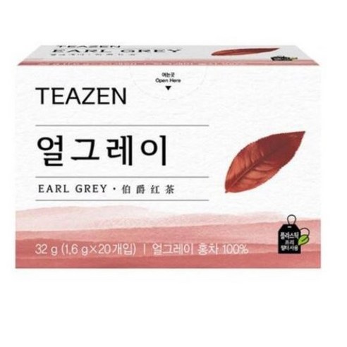 티젠 얼그레이홍차 20T, 1.6g, 20개입, 1개