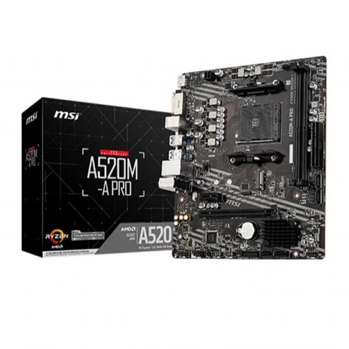 MSI A520M-A PRO AMD A520 M-ATX