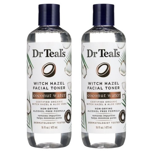닥터틸즈 위치 하젤 페이셜 토너 코코넛 워터, 2개, 473ml