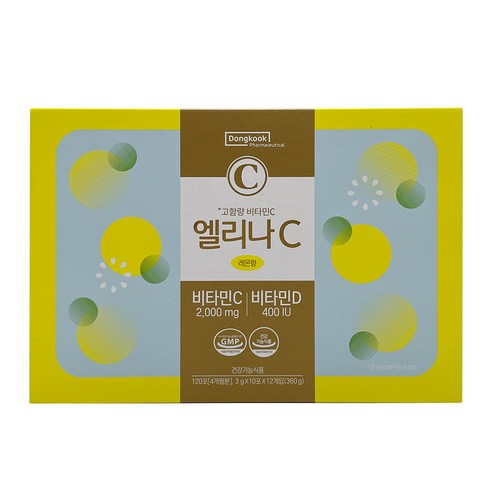 동국 엘리나C 고함량 비타민C 2000mg+비타민D400IU, 360g, 1개