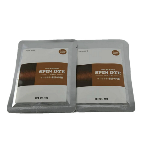 스핀다이 염색약 40g 파우더형, 골덴 메이플, 2개