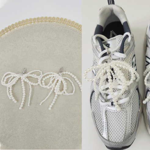 진주리본 하나로 평범한 신발을 특별하게!