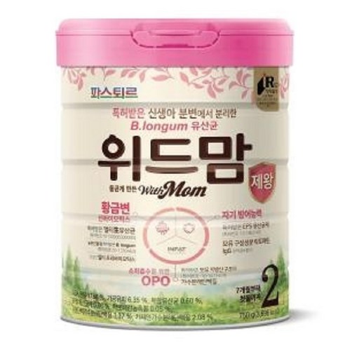 파스퇴르 위드맘 제왕 분유 2단계, 6개, 750g