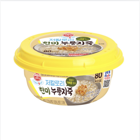 LIGHT&JOY 저칼로리현미누룽지죽, 215g, 1개