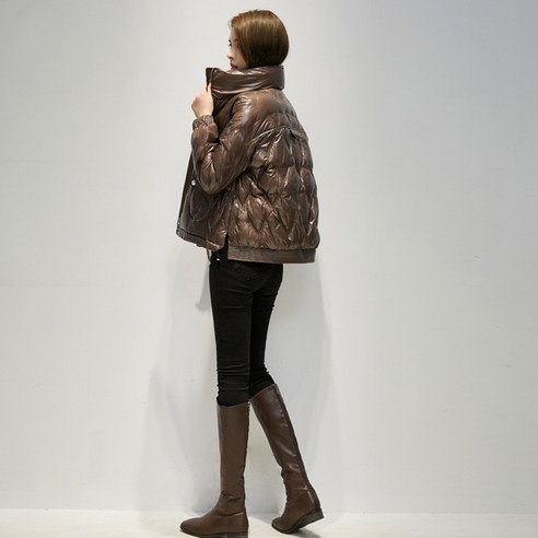 겨울 새로운 다운 재킷 여성 짧은 빵 자켓 패션 간단한 모든 일치 두꺼운 느슨한 워시 프리 코트