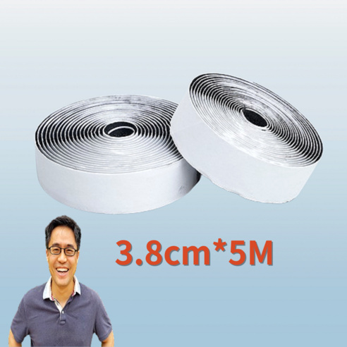 3초쿨 투명 방풍비닐 커튼(10미터 로프제공) 벨크로테이프, 벨크로3.8cm*5M, 1개
