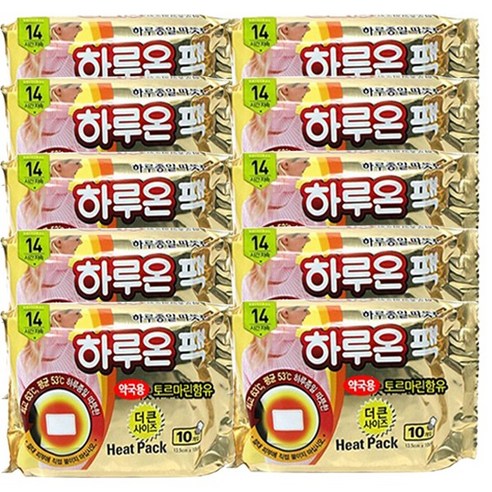 하루온 핫팩 붙이는 타입 50g, 100개