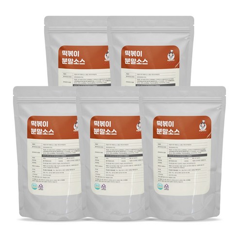 마법의가루 떡볶이소스 분말 가루 아주 매운맛, 100g, 5개