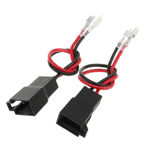 AUDI 용 2 조각 스피커 배선 하네스 어댑터 커넥터 PC2-805, 15cm, 플라스틱, 블랙 레드