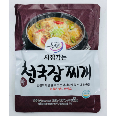 밀리언 시집가는농산 시집가는마청국장찌개 350g 즉석국 영주부석태청국장