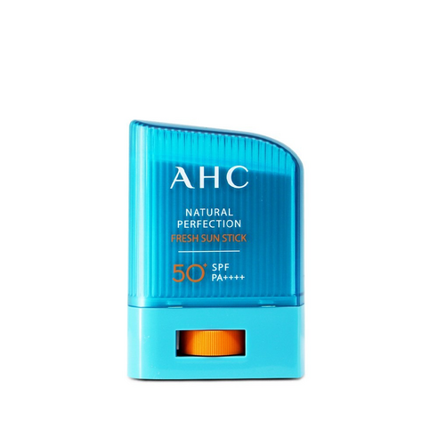AHC 자연주의 퍼펙션 프레쉬 선스틱SPF50 무끈임, 휴대용 선스틱, 지속력 뛰어나고 효과 좋은 자외선 차단제 14g 1개 (기프티콘 증정) – 빠른 배송! ahc선스틱