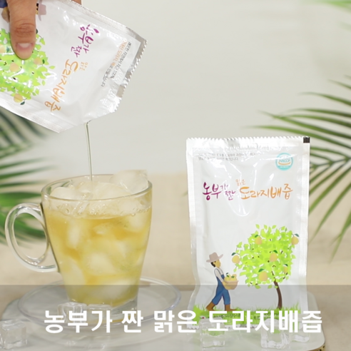 농부가 짠 맑은 도라지배즙, 100ml, 60개